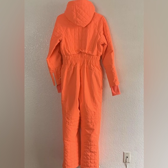 Free People neon orange ski / snowboard suit. Excellent condition. - Picture 2 of 7